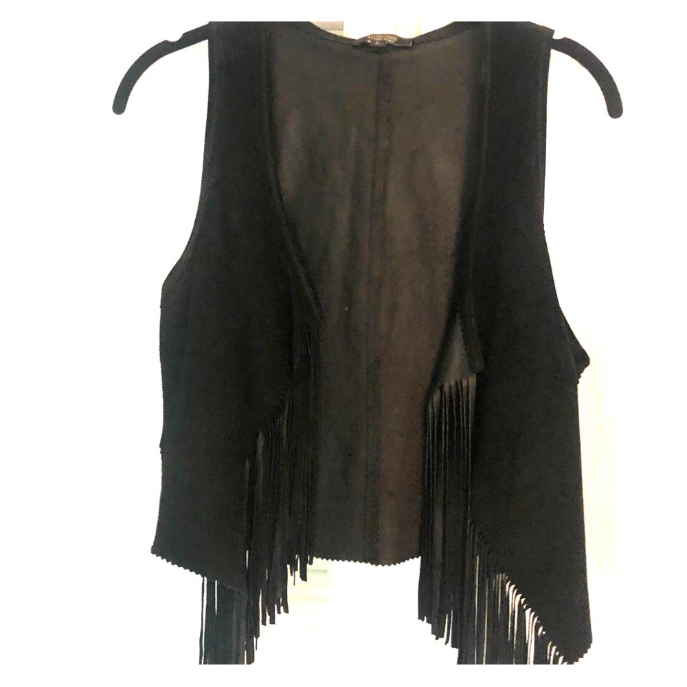 Simone by Katie Nehra Suede fringe vest FESTIVAL